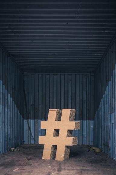 Rendering of a hashtag